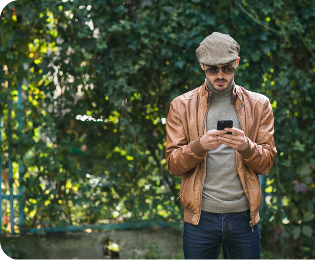 Woman using phone