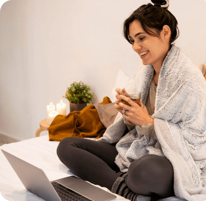Woman using phone