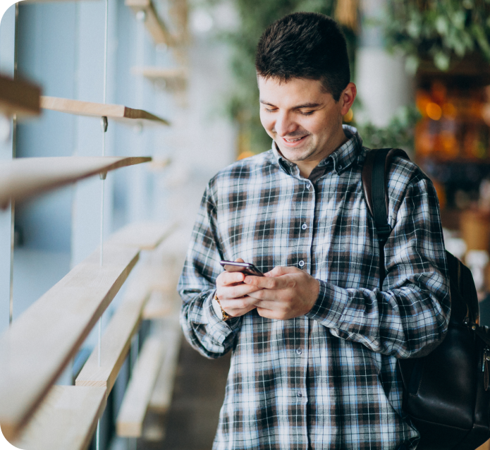 Woman using phone